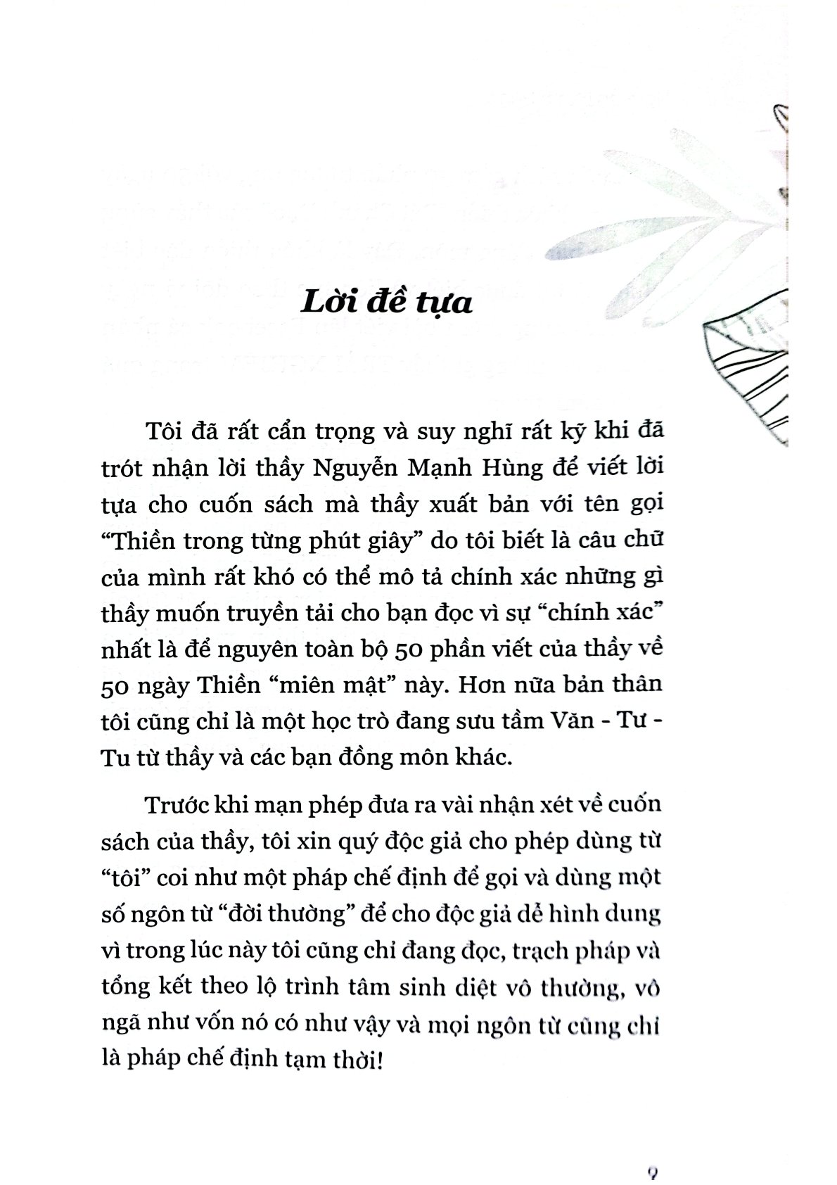 Thiền Trong Từng Phút Giây - Nguyễn Mạnh Hùng
