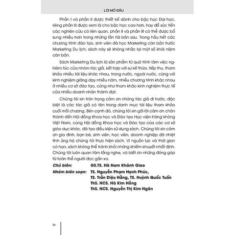  Marketing Du Lịch - PGS.TS Hà Nam Khánh Giao 