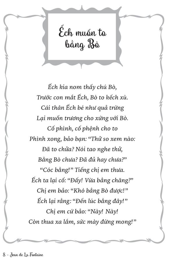 Ngụ Ngôn La Fontaine - Văn Học Pháp - Tác Phẩm Chọn Lọc - Jean De La Fontaine