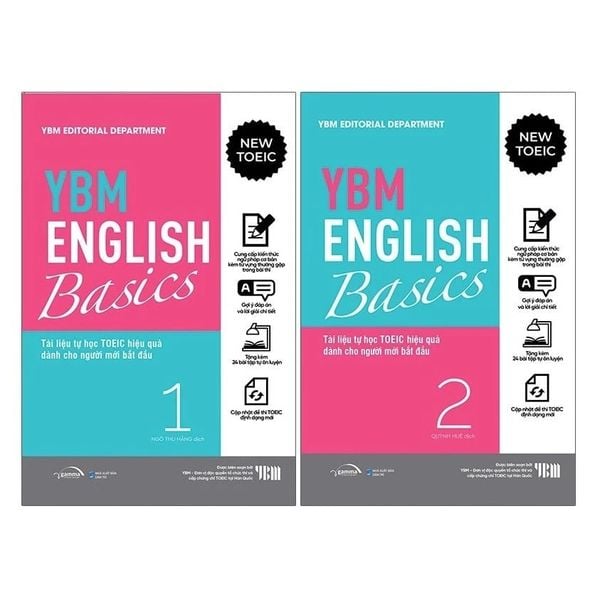  Combo 2 Quyển YBM English Basics ( Tập 1 + 2 ) 