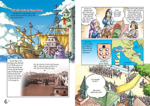  Combo 7 Quyển Lược Sử Thế Giới Bằng Tranh - Giai Đoạn Trung Cổ - Phục Hưng ( Từ Tập 1 Đến Tập 7 ) 