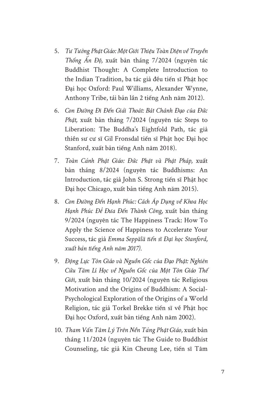 Những Tinh Túy Chọn Lọc Trong Kinh Tạng Nikāya - 
Glenn Wallis
