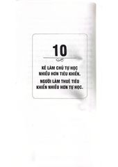 10 Điều Khác Biệt Giửa Kẻ Làm Chủ Và Người Làm Thuê - Keith Cameron Smith