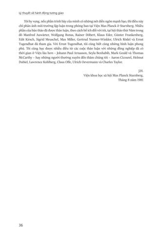  Lý Thuyết Về Hành Động Tương Giao - Theorie Des Kommunikativen Handelns -  Jürgen Habermas 