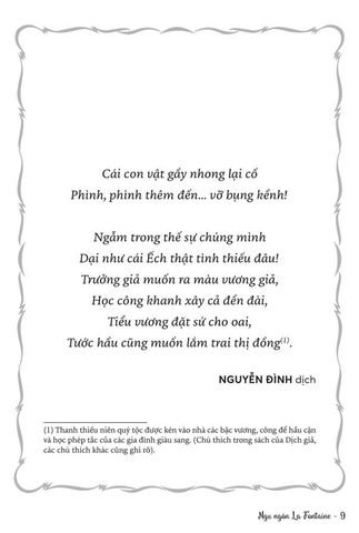  Ngụ Ngôn La Fontaine - Văn Học Pháp - Tác Phẩm Chọn Lọc - Jean De La Fontaine 