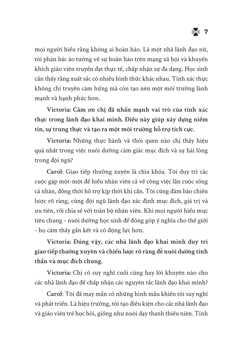 Lãnh Đạo Khai Minh - Bí Quyết Lãnh Đạo Hạnh Phúc - Victoria H.