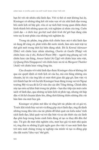  Lãnh Đạo - 6 chiến lược gia kiệt xuất định hình thế giới - Henry Kissinger 