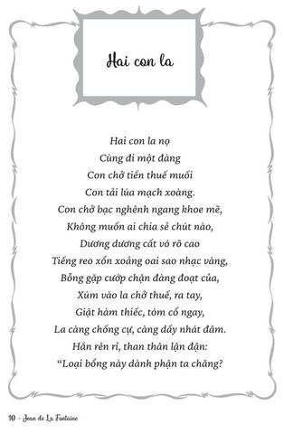  Ngụ Ngôn La Fontaine - Văn Học Pháp - Tác Phẩm Chọn Lọc - Jean De La Fontaine 