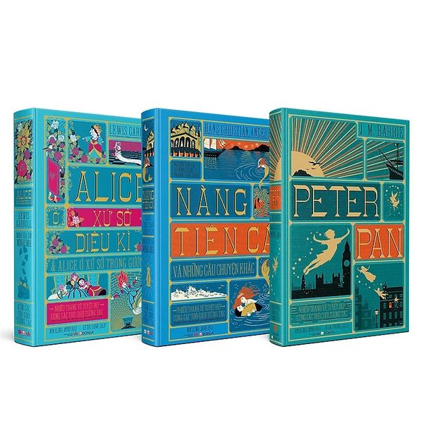  Combo 3 Quyển Văn Học Kinh Điển Minh Họa Bởi Minalima ( Peter Pan + Nàng Tiên Cá + Alice Ở Xứ Sở Diệu Kì ) 