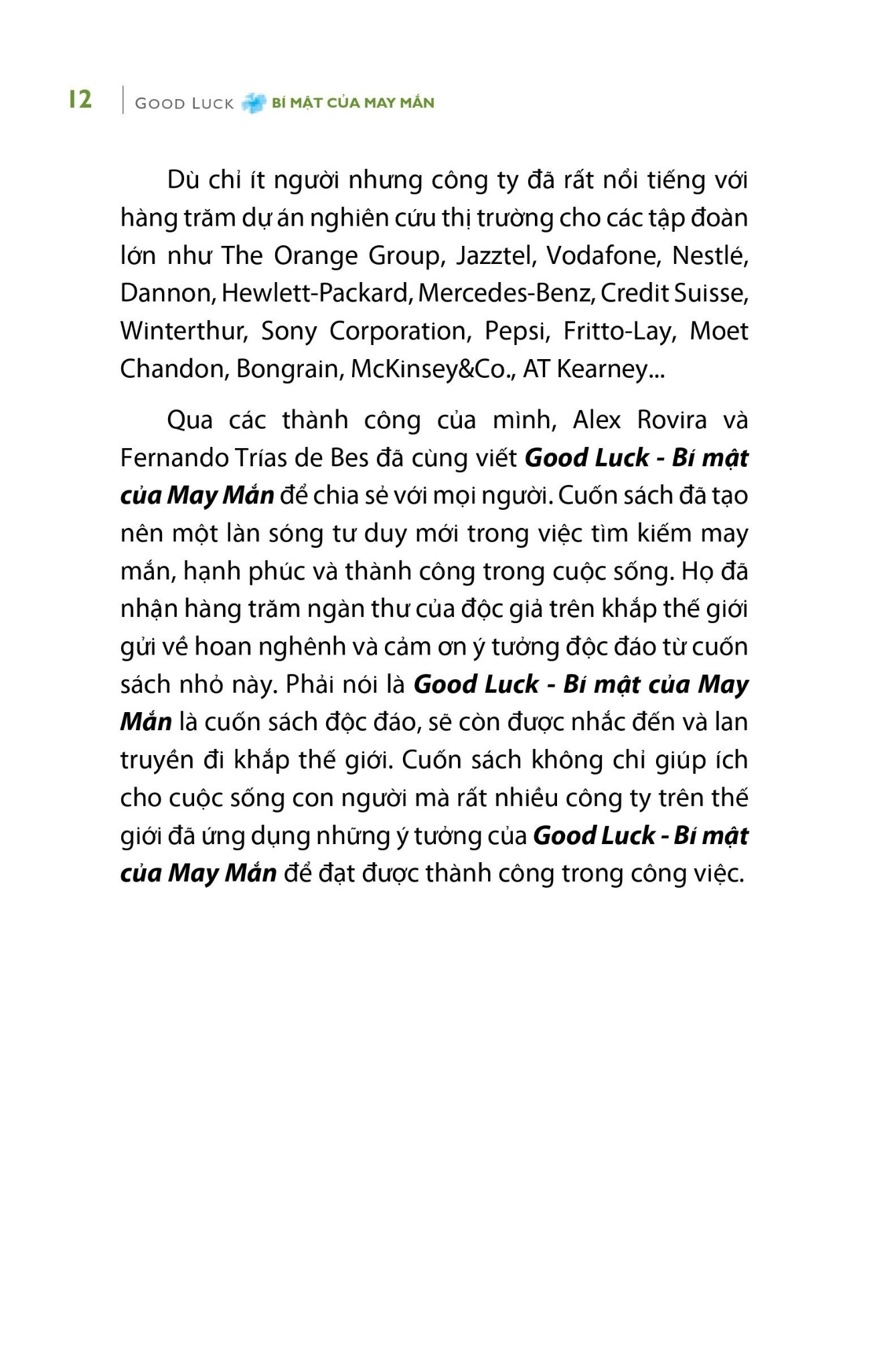 Bí Mật Của May Mắn - Alex Rovira
