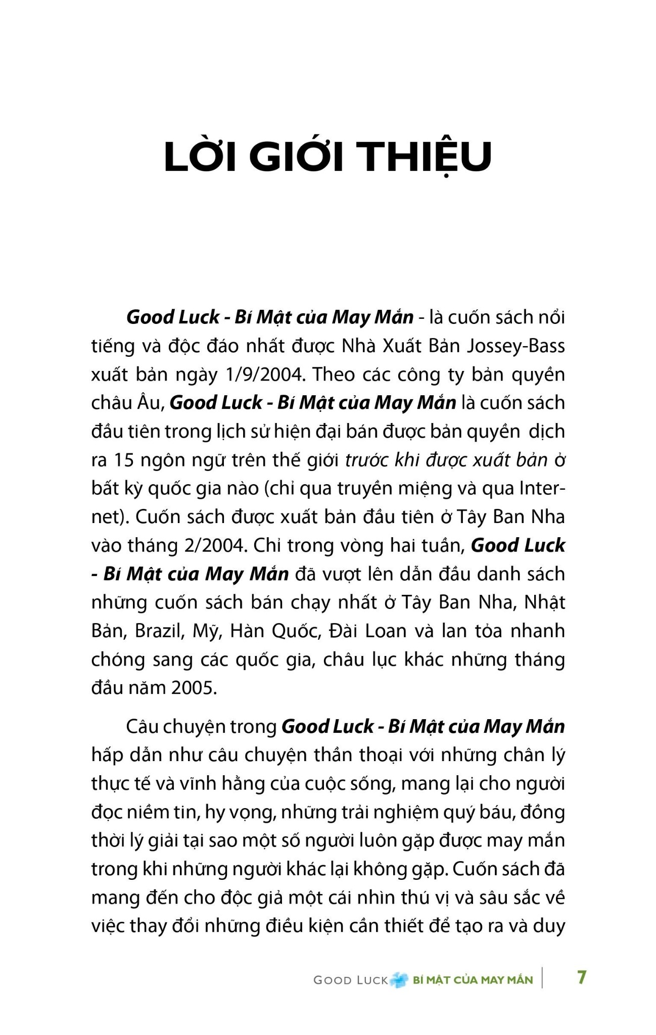 Bí Mật Của May Mắn - Alex Rovira