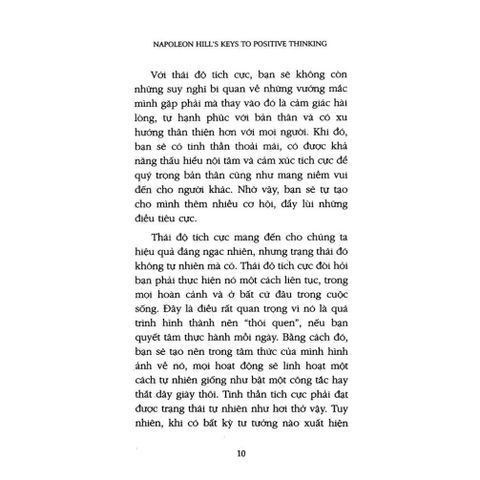  Chìa Khóa Tư Duy Tích Cực - Michael J. Ritt, JR., Napoleon Hill Foundation 