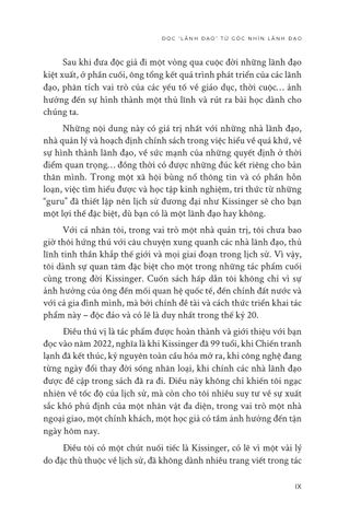  Lãnh Đạo - 6 chiến lược gia kiệt xuất định hình thế giới - Henry Kissinger 