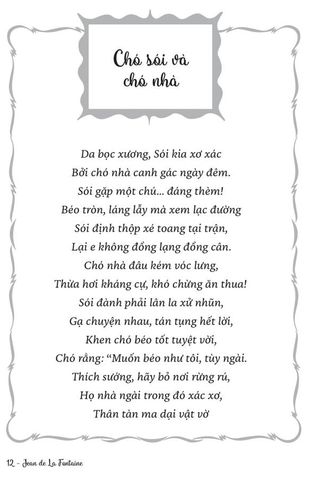  Ngụ Ngôn La Fontaine - Văn Học Pháp - Tác Phẩm Chọn Lọc - Jean De La Fontaine 