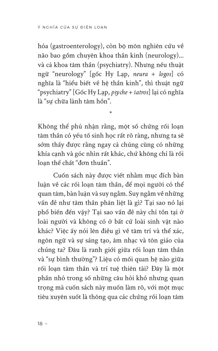 Ý Nghĩa Của Sự Điên Loạn - Cách Nhận Diện Nguồn Cơn Và Xử Lý Những Nỗi Đau Tinh Thần Sâu Trong Bạn - Neel Burton