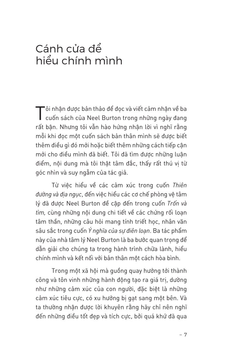 Ý Nghĩa Của Sự Điên Loạn - Cách Nhận Diện Nguồn Cơn Và Xử Lý Những Nỗi Đau Tinh Thần Sâu Trong Bạn - Neel Burton