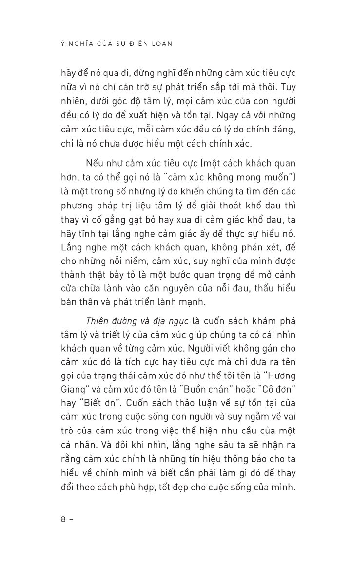 Ý Nghĩa Của Sự Điên Loạn - Cách Nhận Diện Nguồn Cơn Và Xử Lý Những Nỗi Đau Tinh Thần Sâu Trong Bạn - Neel Burton
