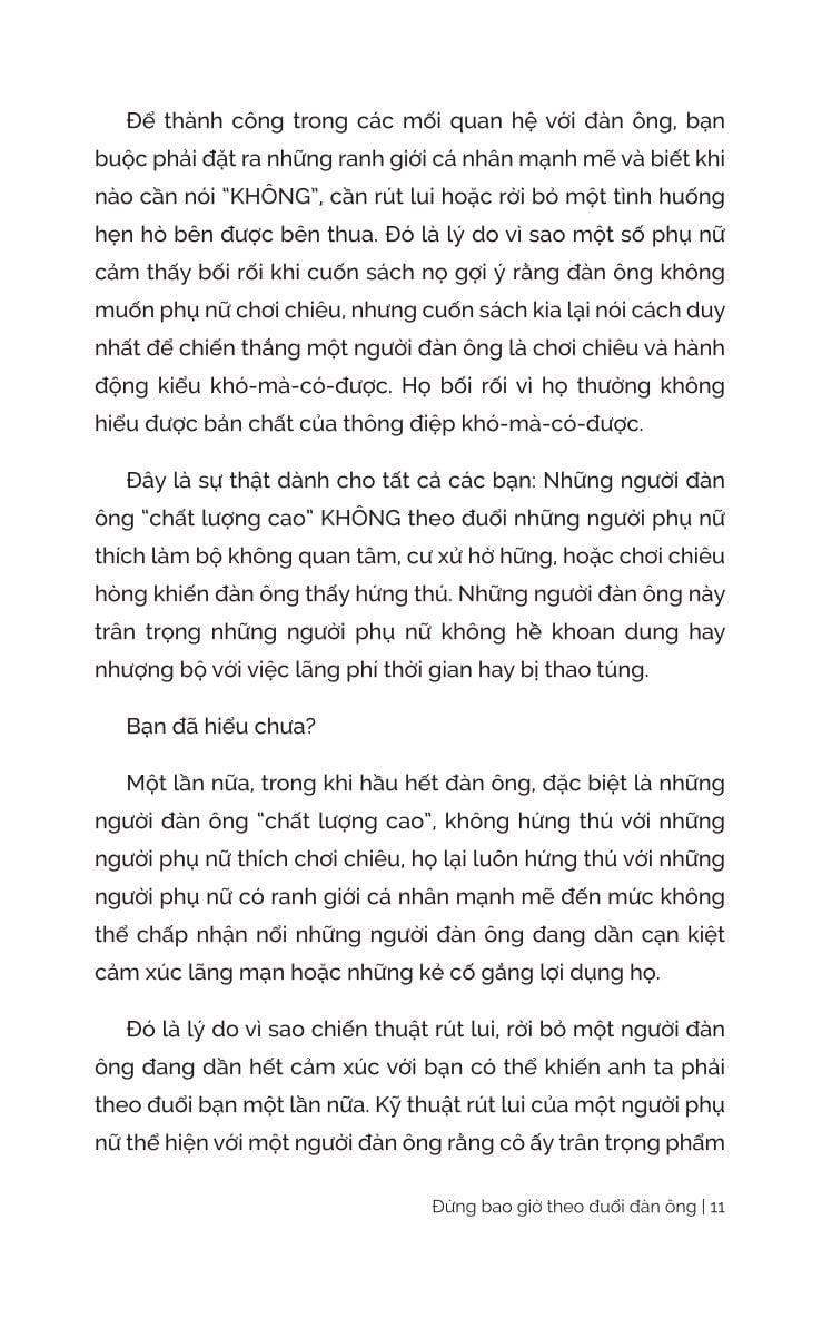 Đừng Bao Giờ Theo Đuổi Đàn Ông - 38 Tuyệt Chiêu Làm Chủ Mối Quan Hệ Với Người Khác Phái