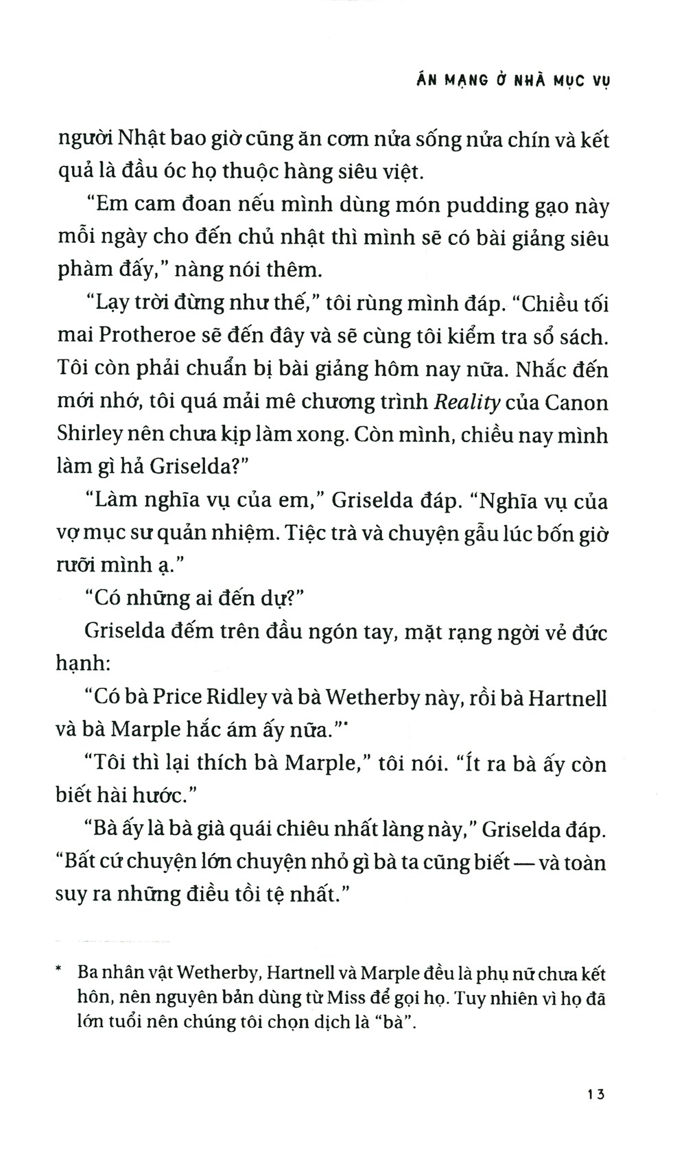 Án Mạng Ở Nhà Mục Vụ - Agatha Christie