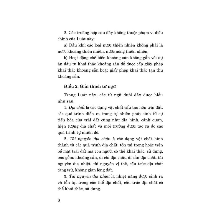 Luật Địa Chất Và Khoáng Sản Năm 2024 - Quốc hội