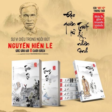  Bách Gia Tranh Minh (Không Hộp) - Bộ 8 Cuốn Sách Quý Hiếm Của Nguyễn Hiến Lê (Khổng Tử + Lão Tử Đạo Đức Kinh + Trang Tử Nam Hoa Kinh + Mạnh Tử + Tuân Tử + Hàn Phi Tử + Mặc Tử Và Biệt Mặc + Liệt Tử Và Dương Tử) 