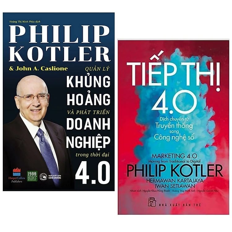 Combo 2 Quyển Kinh Tế Và Bài Học Doanh Nhân: Quản Lý Khủng Hoảng Và Phát Triển Doanh Nghiệp Trong Thời Đại 4.0 + Tiếp thị 4.0 - Dịch Chuyển Từ Truyền Thống Sang Công Nghệ Số