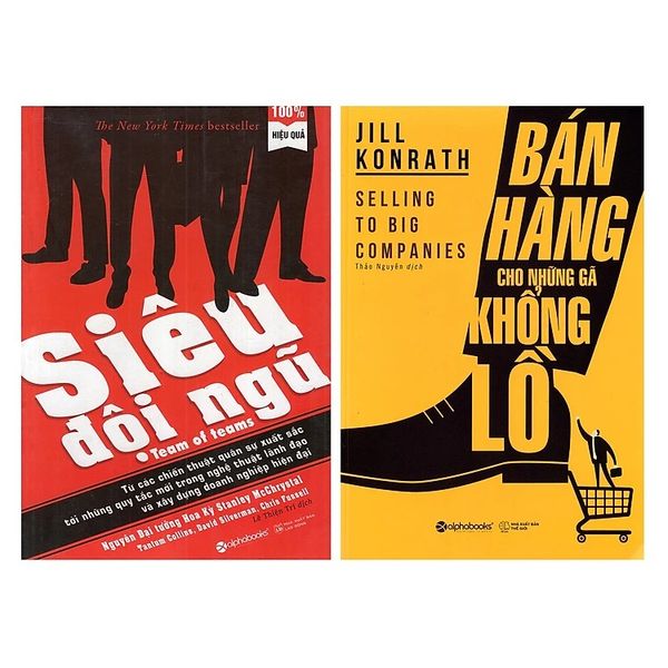  Combo 2 QuyểnTư Duy - Kỹ Năng Làm Việc (Siêu Đội Ngũ + Bán Hàng Cho Những Gã Khổng Lồ) 