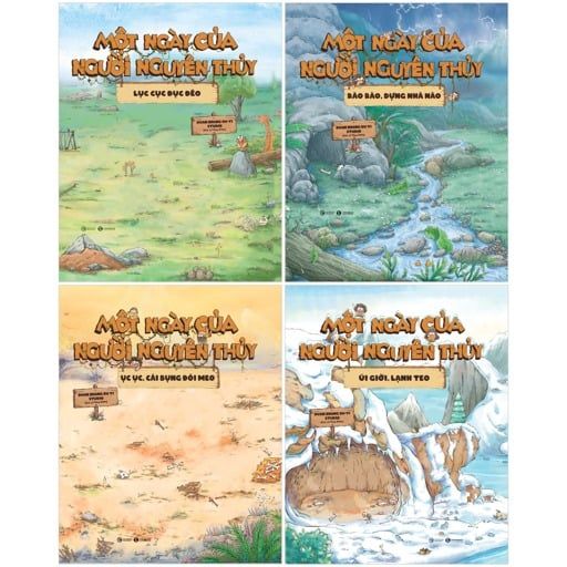 Bộ Sách Một Ngày Của Người Nguyên Thủy (Bộ 4 Cuốn) - Bìa Cứng - Duan Zhang Qu Yi Studio