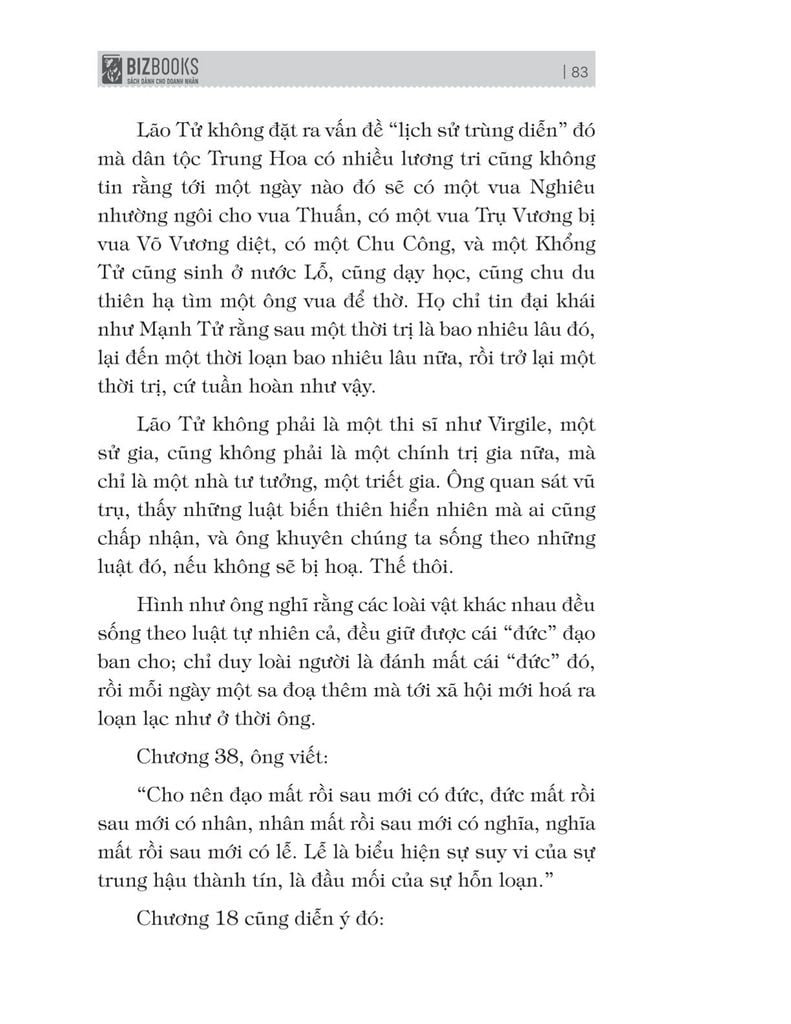 Bách gia tranh minh - Lão Tử Đạo đức kinh