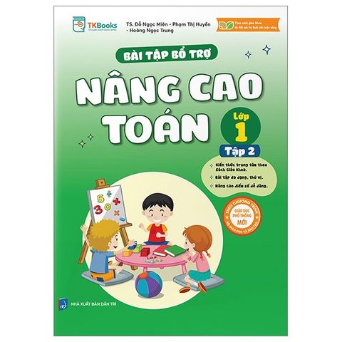  Combo 2 Quyển Bài Tập Bổ Trợ Nâng Cao Toán Lớp 1 (Tập 1 + 2) - Đỗ Ngọc Miên, Phạm Thị Hiền, Hoàng Ngọc Trung 