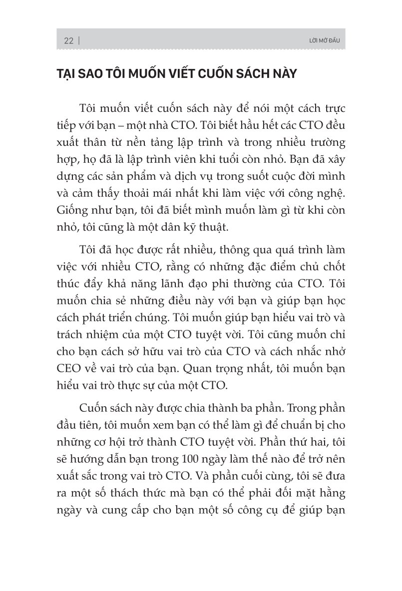 Bản Lĩnh CTO: Kế Hoạch 100 Ngày Trở Thành Giám Đốc Công Nghệ Xuất Sắc