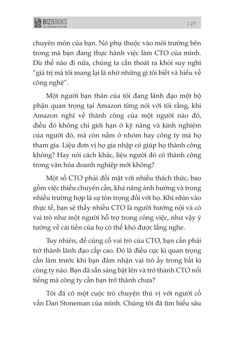 Bản Lĩnh CTO: Kế Hoạch 100 Ngày Trở Thành Giám Đốc Công Nghệ Xuất Sắc