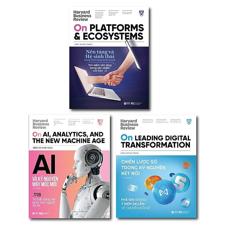 Bộ HBR ON - Tối Ưu Trải Nghiệm Số (Nền Tảng Và Hệ Sinh Thái Trong Chiến Lược Kinh Doanh + Ai Và Kỷ Nguyên Máy Móc Mới + Chiến Lược Số Trong Kỷ Nguyên Kết Nối)