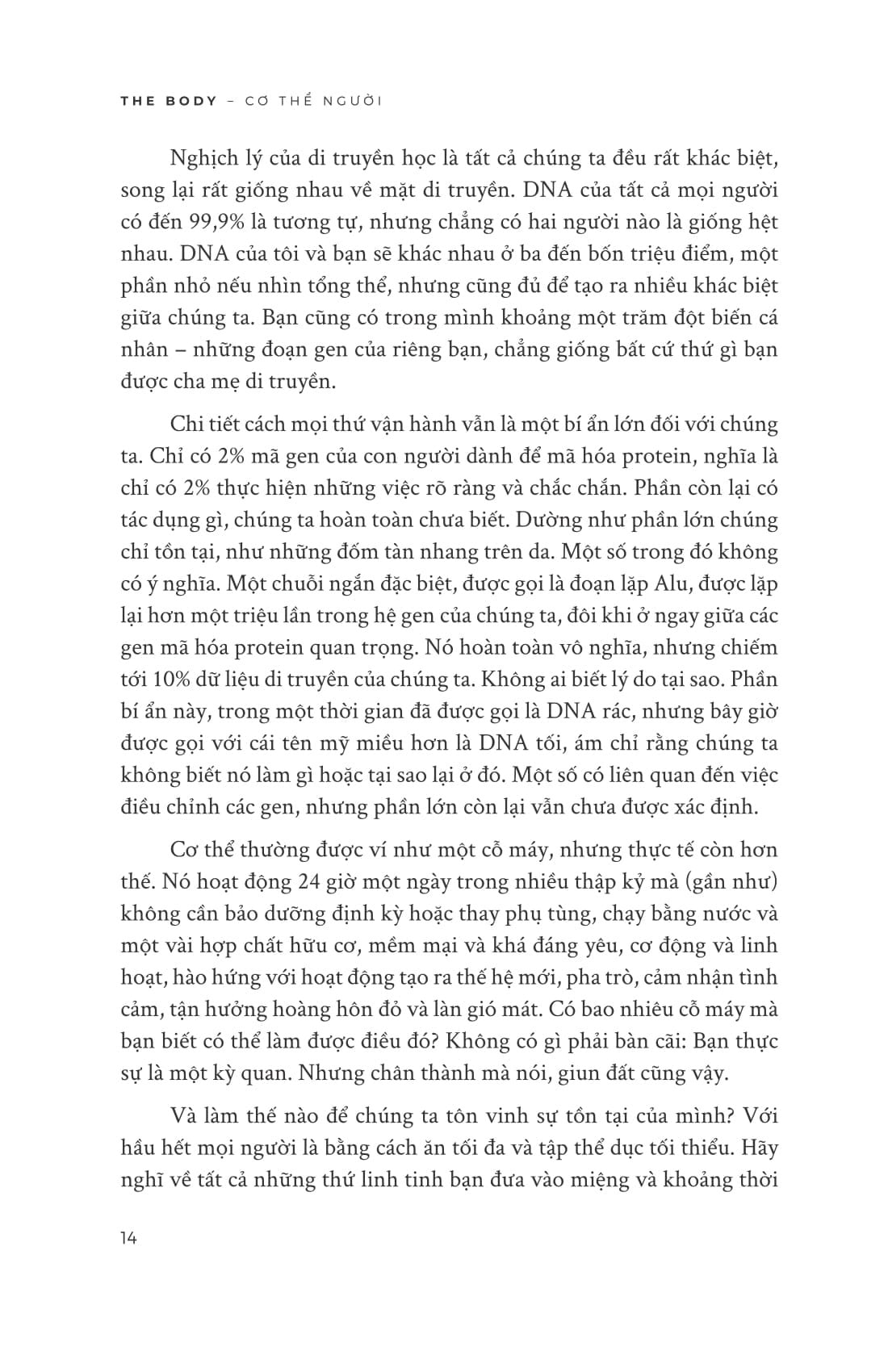 Cơ Thể Người - The Body - Chuyến Du Hành Đến Mọi Bộ Phận Của Chúng Ta - Bill Bryson