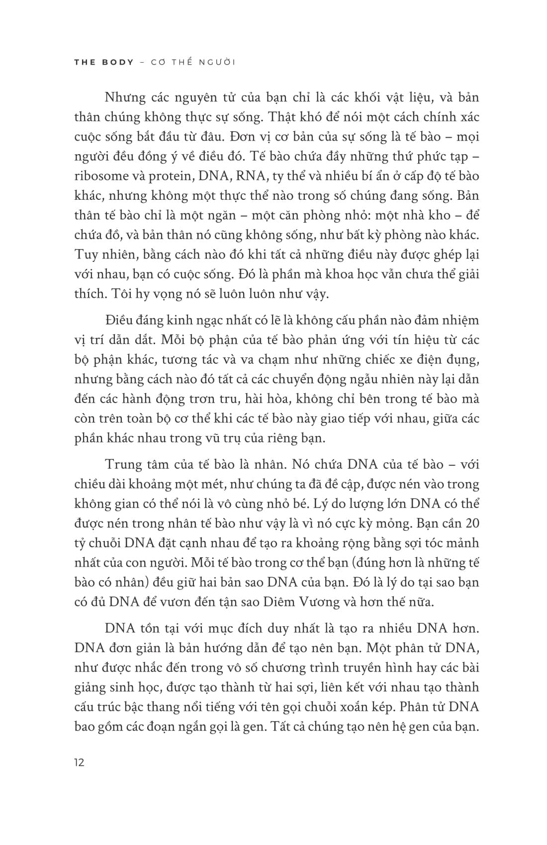 Cơ Thể Người - The Body - Chuyến Du Hành Đến Mọi Bộ Phận Của Chúng Ta - Bill Bryson
