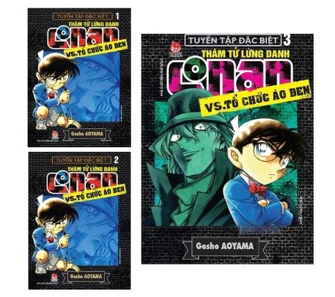 Combo 3 Quyển Thám Tử Lừng Danh Conan - Vs.Tổ Chức Áo Đen ( Tập 1 + 2 + 3 ) - Gosho Aoyama