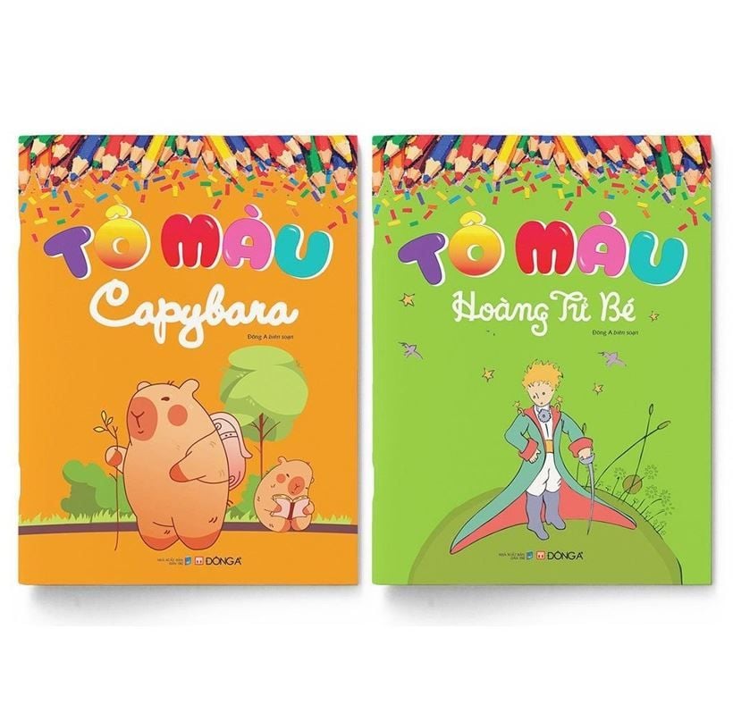  Combo 2 Quyển Tô Màu Hoàng Tử Bé + Capybara - Đông A 