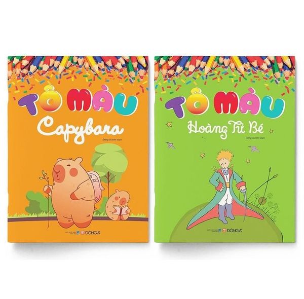  Combo 2 Quyển Tô Màu Hoàng Tử Bé + Capybara 