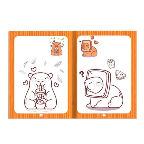 Combo 2 Quyển Tô Màu Hoàng Tử Bé + Capybara 