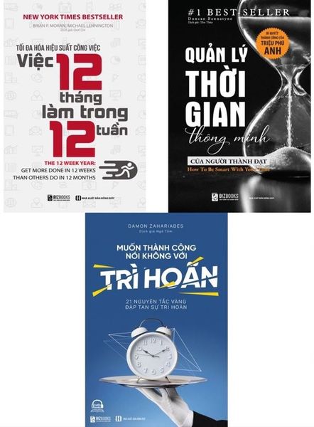  Combo 3 Quyển: Tối Đa Hóa Hiệu Suất Công Việc + Muốn Thành Công Nói Không Với Trì Hoãn + Quản Lý Thời Gian Thông Minh Của Người Thành Đạt 