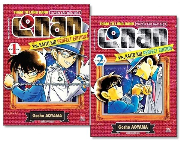 Combo 2 Quyển Thám Tử Lừng Danh Conan Tuyển Tập Đặc Biệt - Vs. Kaito Kid Perfect Edition ( Tập  1 + 2 ) - Gosho Aoyama