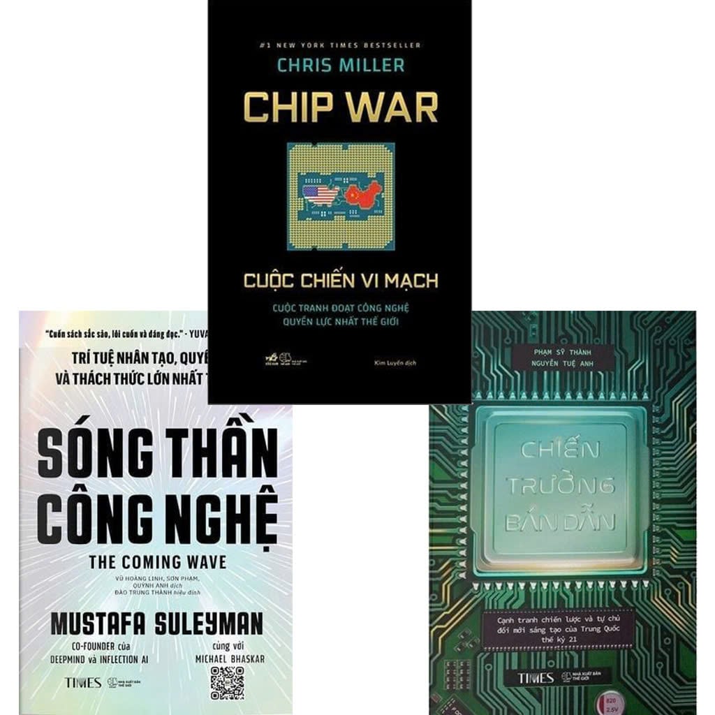 Combo 3 Quyển Sóng Thần Công Nghệ + Chiến Trường Bán Dẫn + Chip War - Cuộc Chiến Vi Mạch