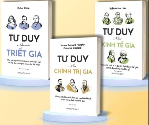  Combo 3 Quyển: Tư Duy Như Một Triết Gia + Tư Duy Như Kinh Tế Gia + Tư Duy Như Chính Trị Gia (Omega Plus) 