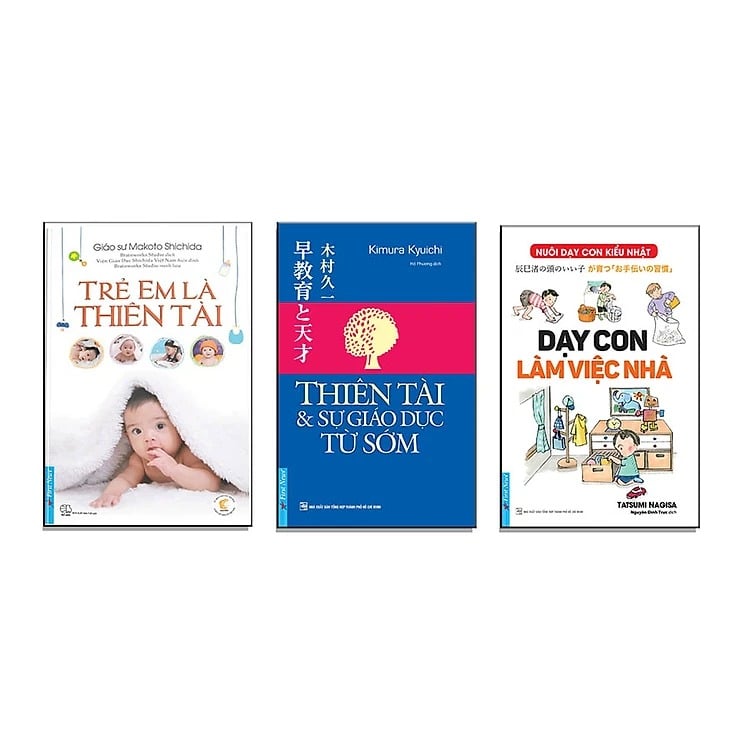 Combo 3 Quyển Kỹ Năng Cho Trẻ ( Trẻ Em Là Thiên Tài + Dạy Con Làm Việc Nhà + Thiên Tài Và Sự Giáo Dục Từ Sớm )