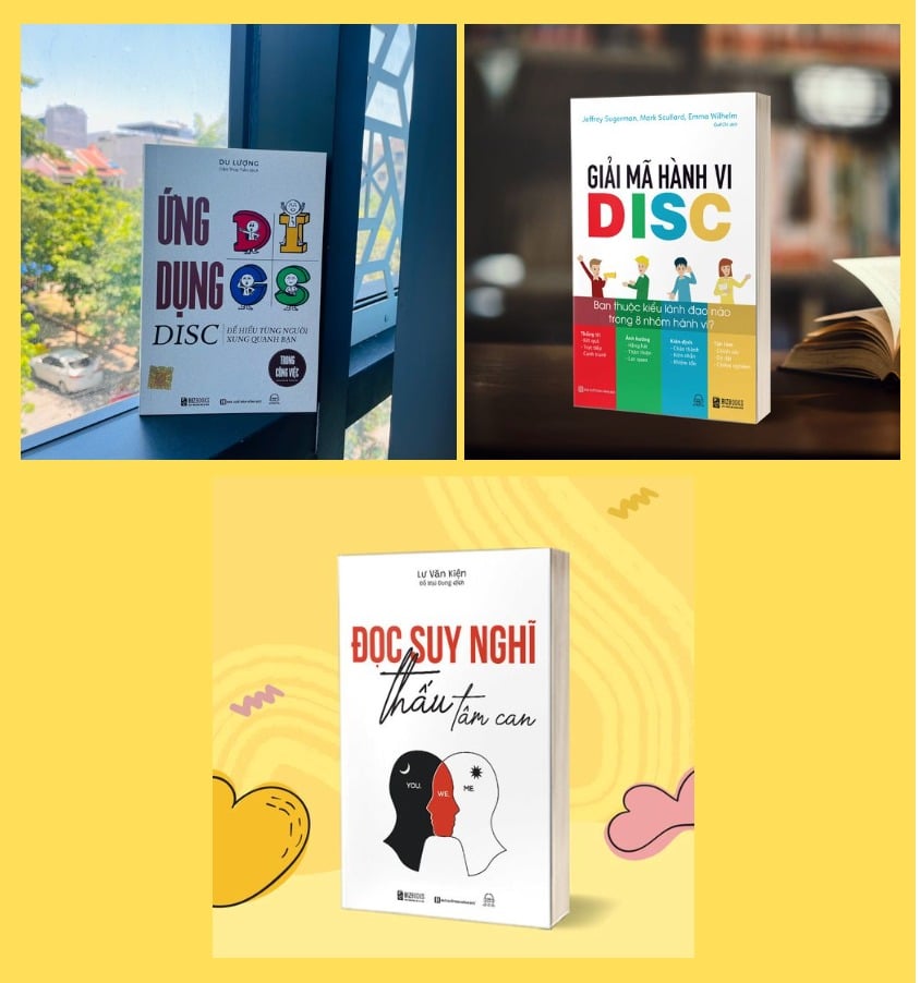 Combo 3 Quyển: Phân Tích Hành Vi Qua Mô Hình DISC (Ứng Dụng Disc + Giải Mã Hành Vi DISC + Đọc Suy Nghĩ Thấu Tâm Can) - Nhiều Tác Giả