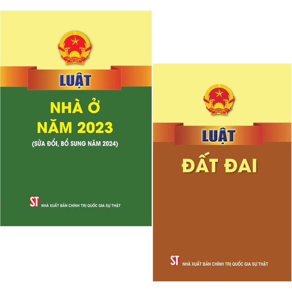  Combo 2 Quyển Luật Đất Đai + Luật Nhà Ở 