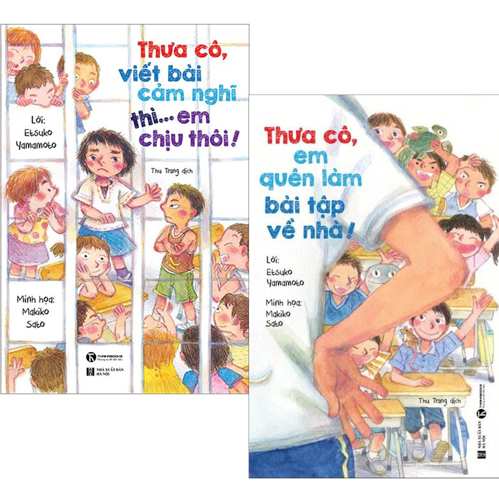 Combo 2 Quyển Thưa Cô, Em Quên Làm Bài Tập Về Nhà + Thưa Cô, Viết Bài Cảm Nghĩ Thì... Em Chịu Thôi! - Etsuko Yamamoto