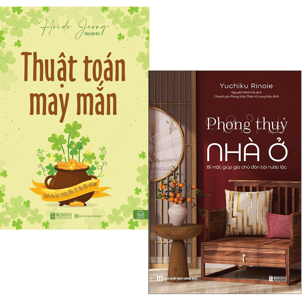 Combo 2 Quyển: Bí Quyến Mở Cung Tài Lộc - Thổi Bùng Vận May (Thuật Toán May Mắn + Phong Thủy Nhà Ở) - Jeong Hoi Do, Yuchiku Rinoie