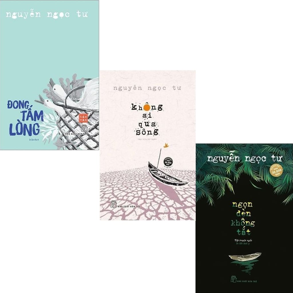 Combo 3 Quyển ( Đong Tấm Lòng + Ngọn Đèn Không Tắt + Không Ai Qua Sông ) - Nguyễn Ngọc Tư