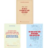  Combo 3 Quyển Xây Dựng Đảng Của Cố TBT Nguyễn Phú Trọng 
